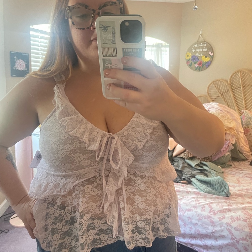 Lace Ruffle top